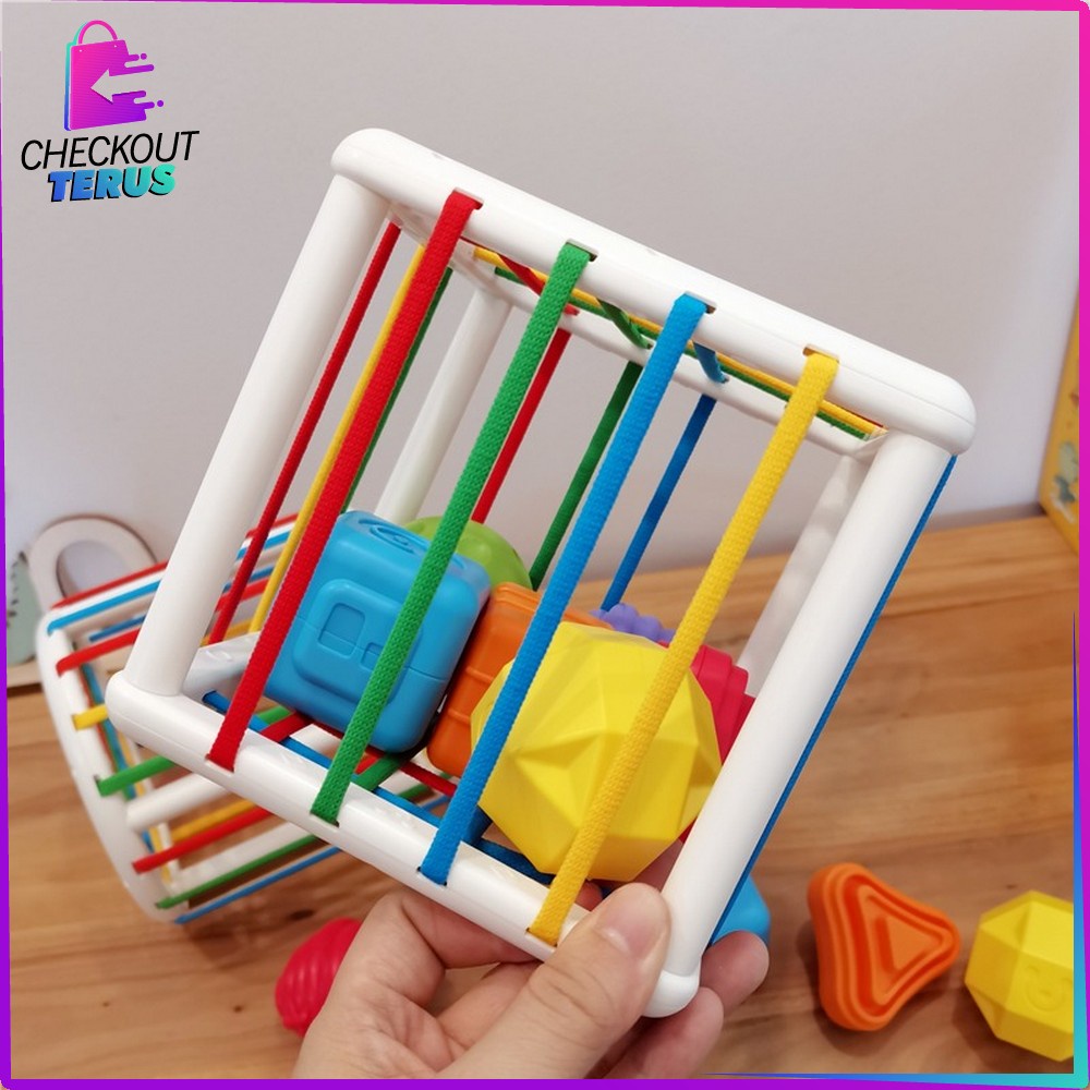 CT M196 Mainan Rainbow Puzzle Kerincingan Bayi Game Montessori Mainan Edukasi Anak Sorting Puzzle Baby Toys