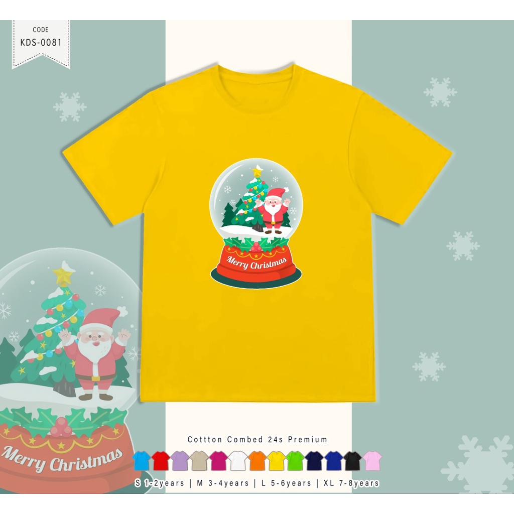 KAOS ANAK TEMA NATAL / CUSTOM TEE / BAJU CHRISTMAS / CUSTOM GAMBAR