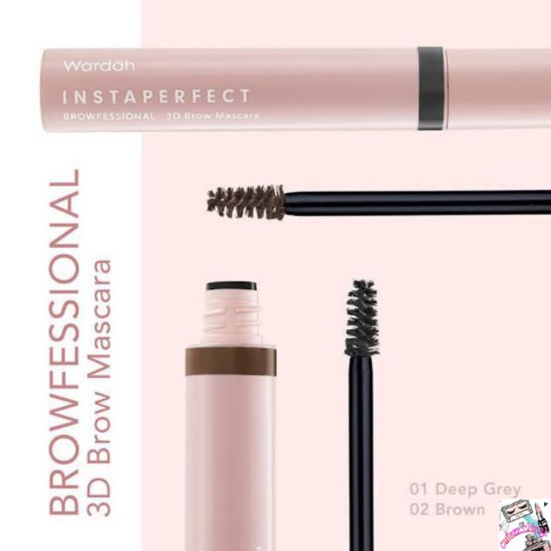 ☃cutezz_Ching1☃Wardah Instaperfect Browfessional 3D Brow Mascara