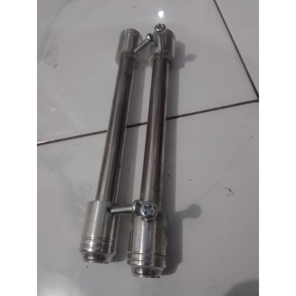 Lug drum model pipa stenlis kepala aluminium solid panjang 17 cm