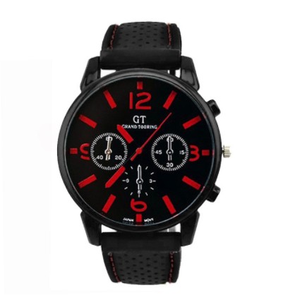 ✅COD SW033 Jam Tangan Pria GT Sport Korean Fashion-Merah