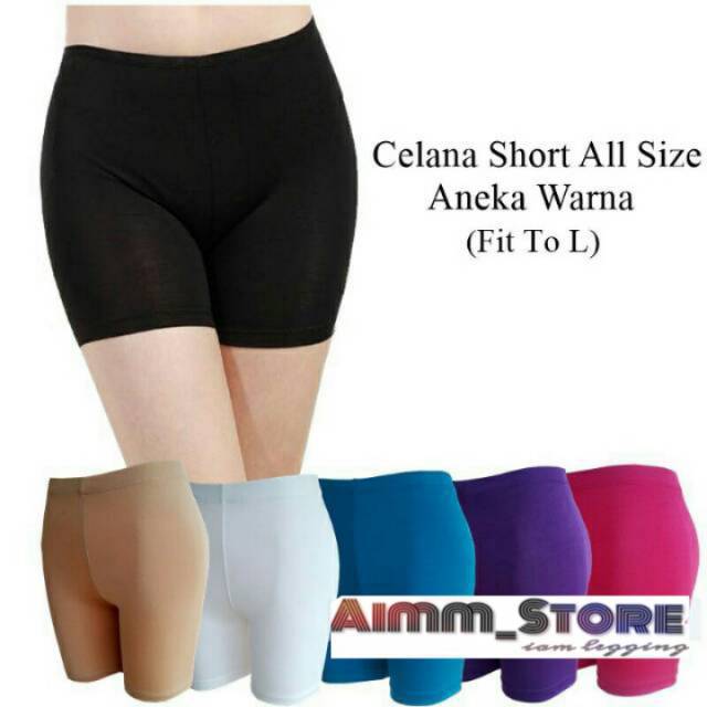 Legging pendek / Celana Daleman / Hotspant standar &amp; jumbo