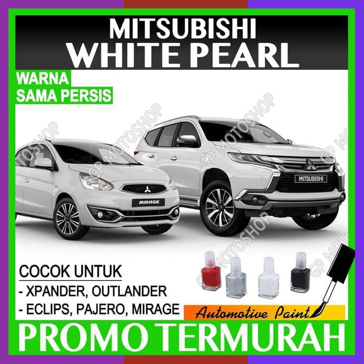 Mitsubishi White Pearl Cat Oles Penghilang Baret Mobil Putih Mutiara