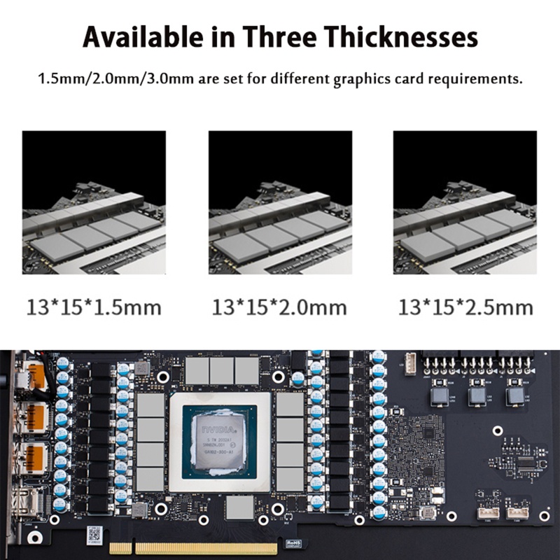 Btsg Thermal Pad 12.8 Untuk w/for m k Insulated Bantalan Silikon Tahan Panas Untuk Laptop