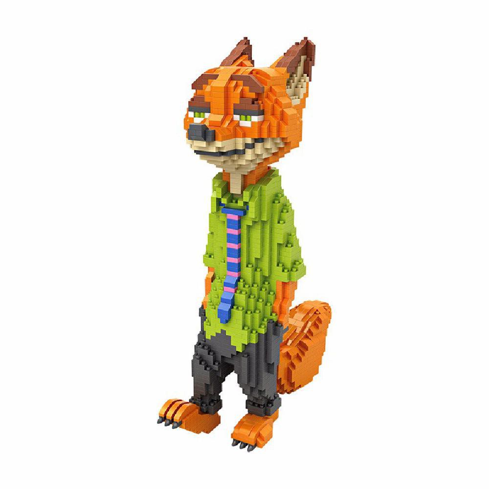 Mainan Bricks Loz Creator 9029 Nicks Zootopia 1650 Pcs