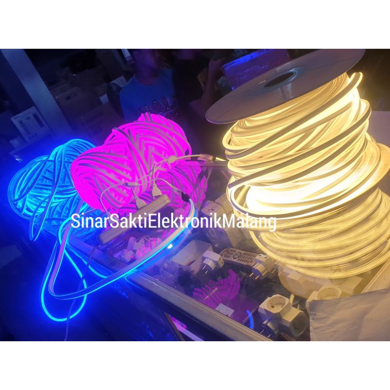 Lampu neon flex LED selang Flexible strip fleksible sign per meter ip 65 waterproof