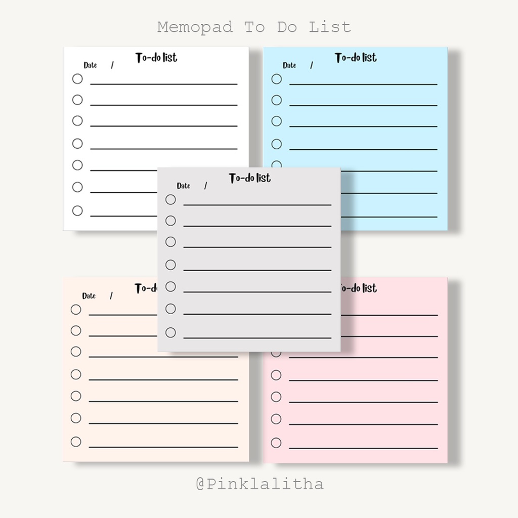 48 lembar Memopad Kawaii Pastel Aesthetic Note Memo Daily sticky note sticky notes buku catatan