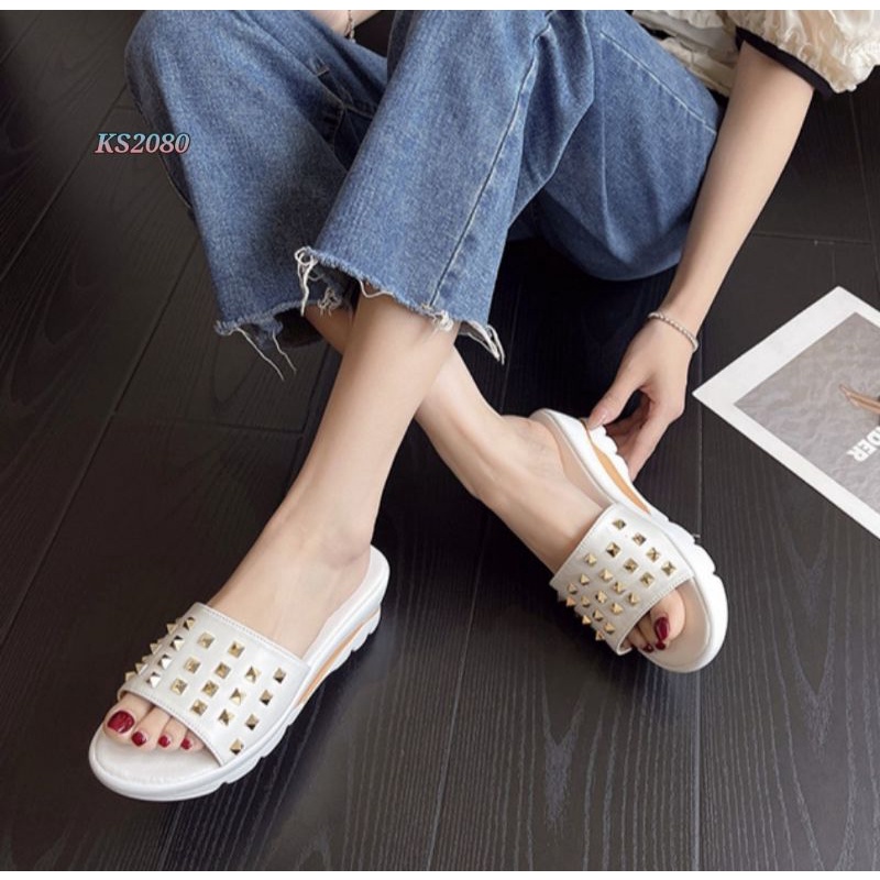 KANOSUE STUDED SANDAL WEDGES TAPAK RINGAN KS2080 KS #Realstock