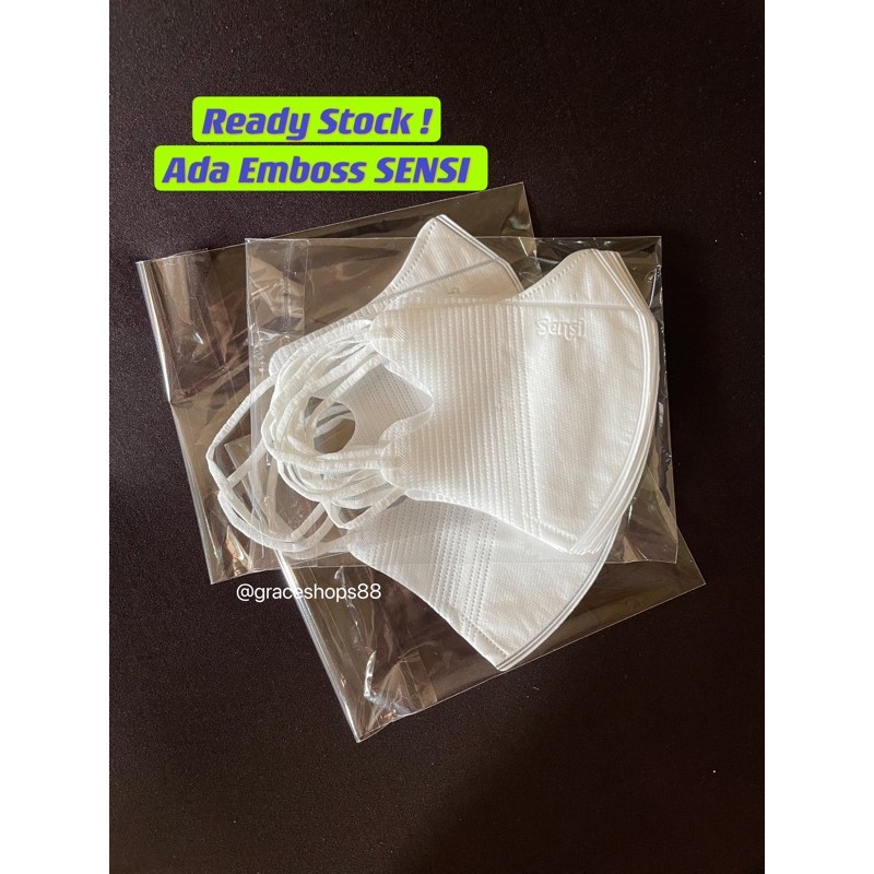 Masker Sensi Duckbill Eceran Ecer satuan Original Emboss Sensi Masker Duckbill Sensi ecer