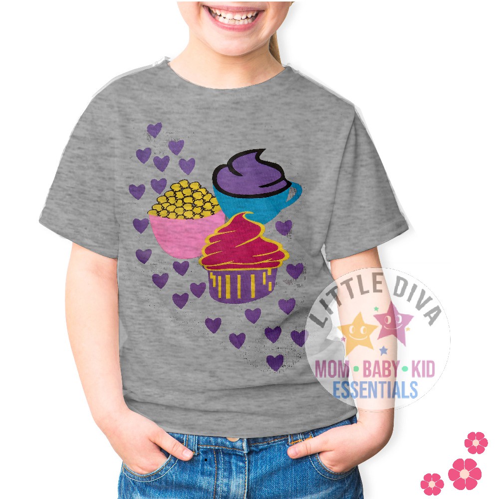 KAOS Anak Perempuan 2 tahun CEWEK Size 2 t TEE GIRL Kaos Anak Cewe Murah