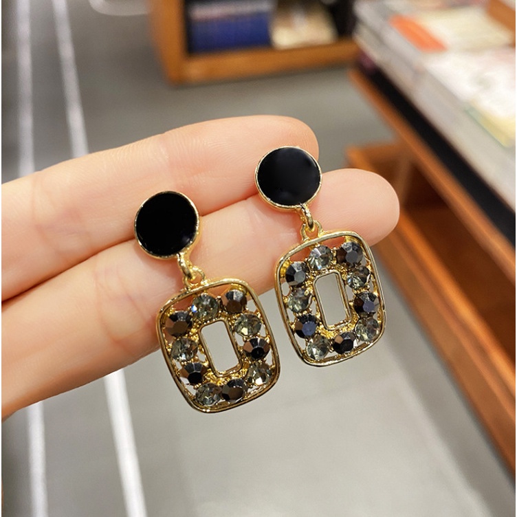 RRNS 054 Anting Berlian Anting Kotak Anting Korea Anting bulat anting wanita perempuan murah fashion wanita style Anting Fashion