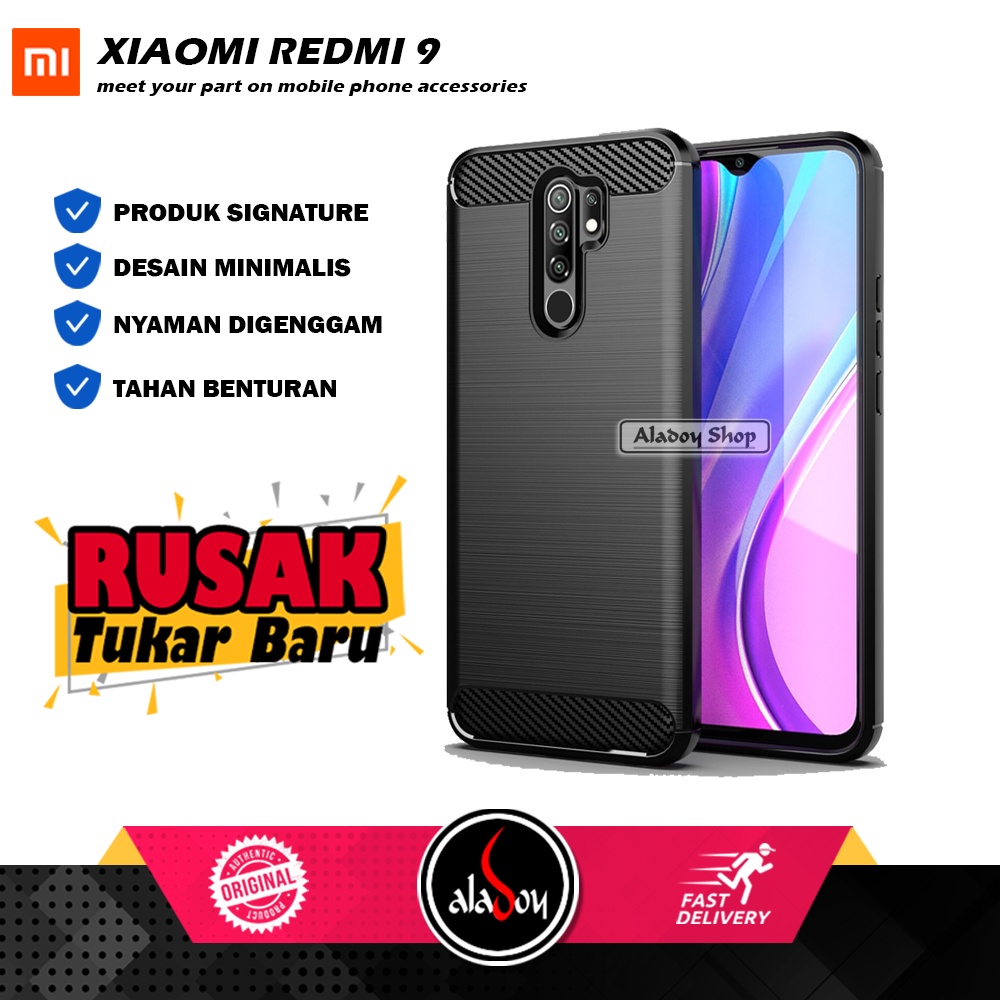 Case XIAOMI REDMI 9 Ultra Slim Carbon Premium Softcase