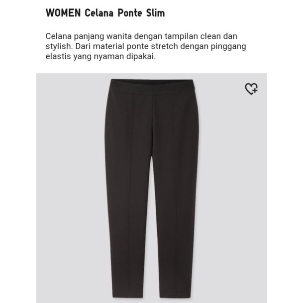 Celana Ponte Slim Uniqlo