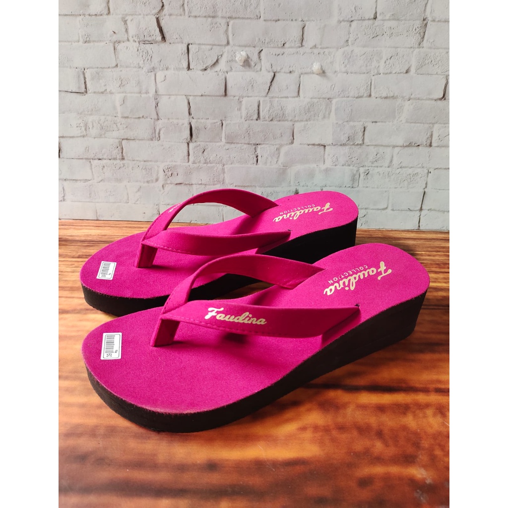 Sandal Wedges Jepit Faudina