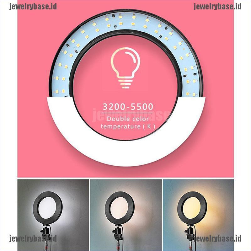 [Base] 6&quot; LED Ring Light Dimmable USB 5500K Fill Lamp Photography Phone Video Live [ID]