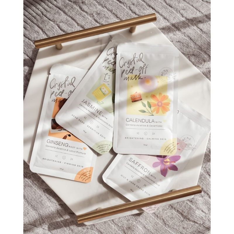 (BPOM) Runaskin Crystal Peel Off Mask | Runaskin Saffron