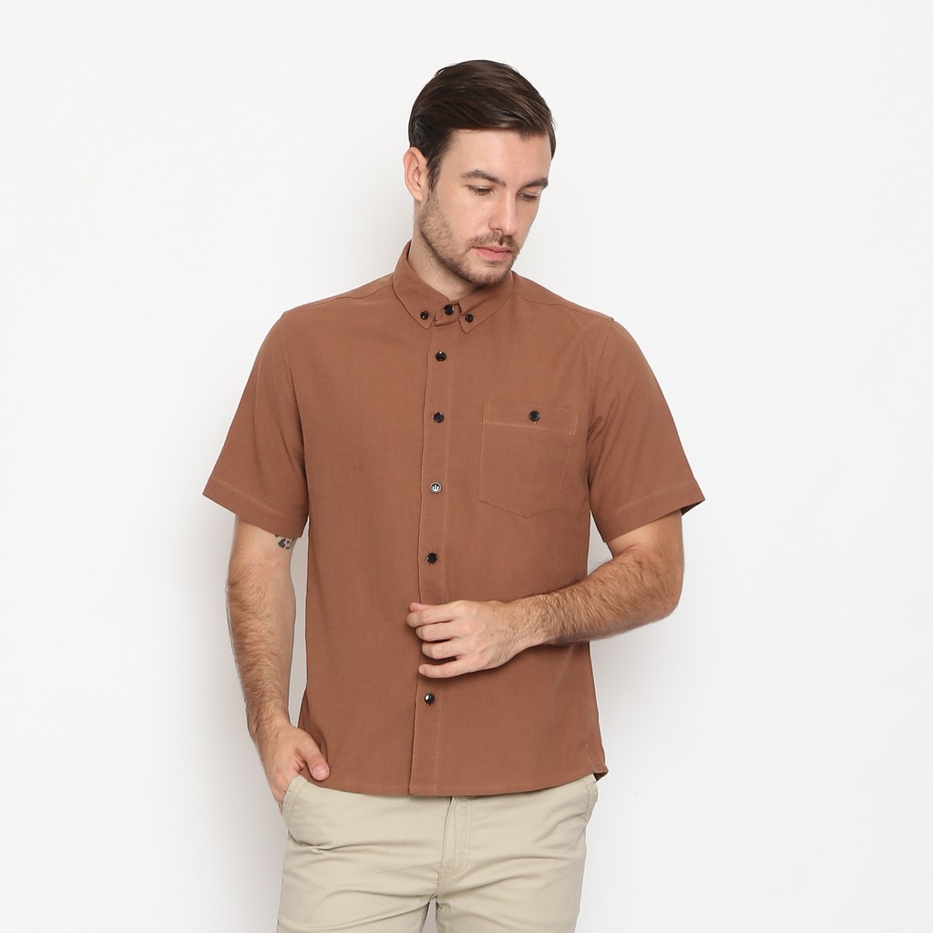 

17Seven Original Kemeja Polos Pria Lengan Pendek 0043-KANTE