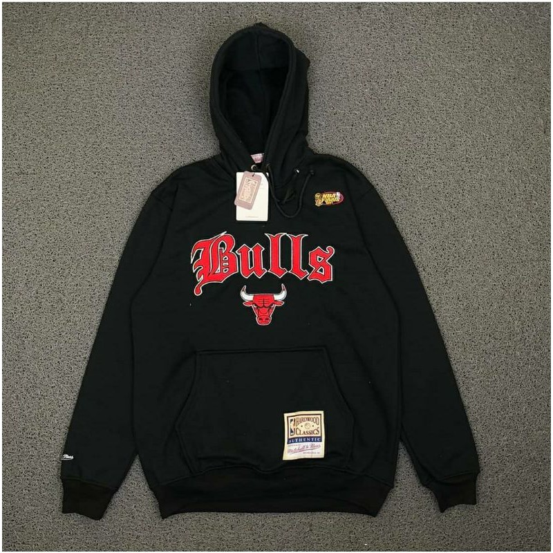 Hoodie Jaket Sweater Mitchell Ness Bulls Fulltag&amp;label