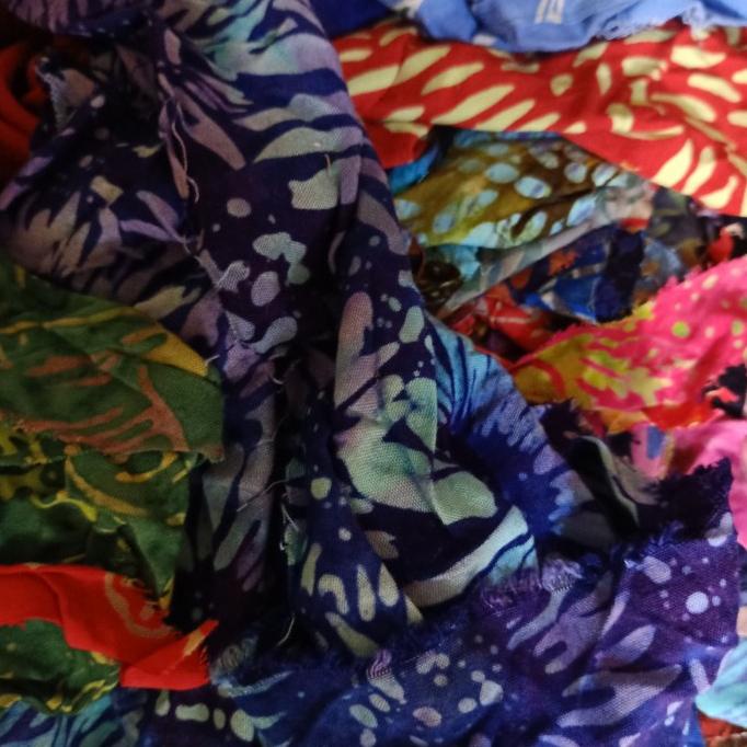 PERALATAN JAHIT PALING MURAH KAIN PERCA RAYON KILOAN TERLENGKAP