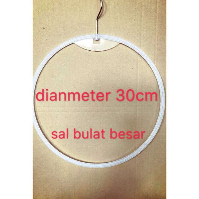 Gantungan sal / kerudung putih besar (ISI 12 PCS)