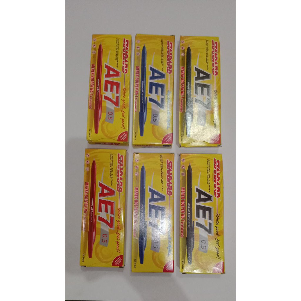 

Bolpoin Standard AE-7 (Merah,Biru,Hitam)