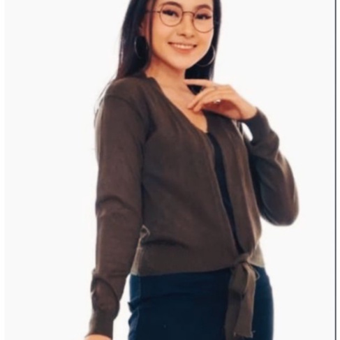 Chalea Cardigan Rajut kekinian - Cardigan Rajut Tali Kekinian - Cardigan Rajut Al size model terbaru