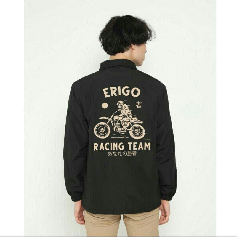 Jaket Coach Erigo Style Japan | Jaket Pria Erigo | CJ Erigo | Jaket Erigo Apparel Racing Team | Wind