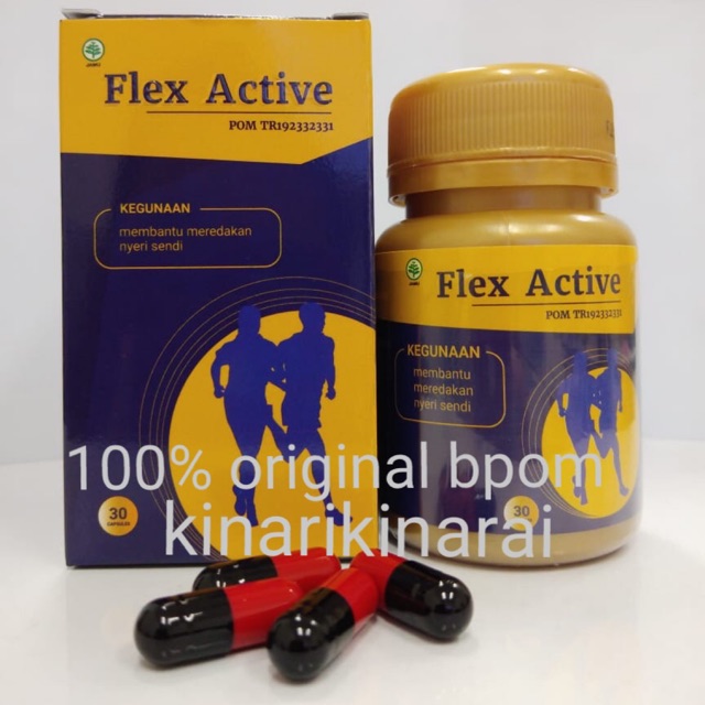 

Flex active 100% Asli Bpom flexactive/suplemen herbal mengatasi nyeri sendi & kesehatan tulang