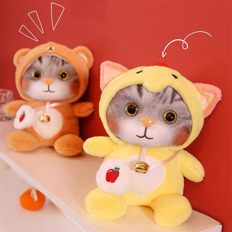 BONEKA KUCING CAT KOSTUM OWL DINO FROG BERUANG KELINCI NYANKO SENSEI