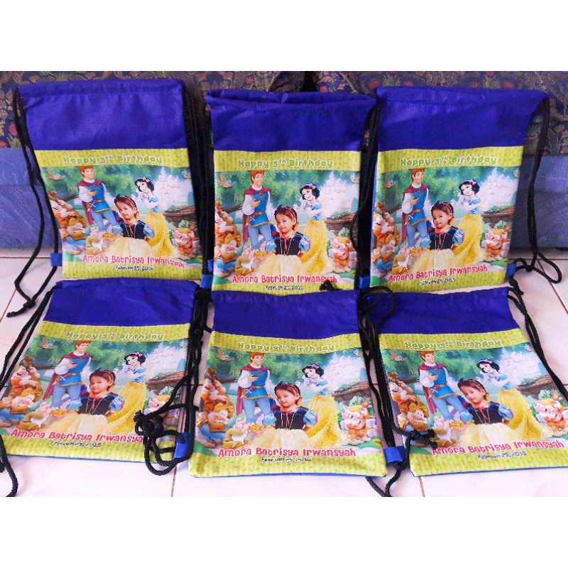 Tas serut souuvenir gambar printing castem. Free desain gambar