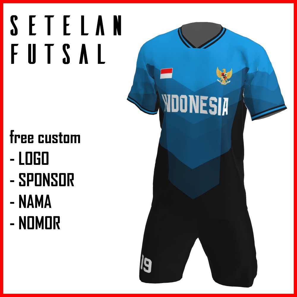 Bikin Jersey Futsal Custom Printing , Baju Kaos Jersey Setelan