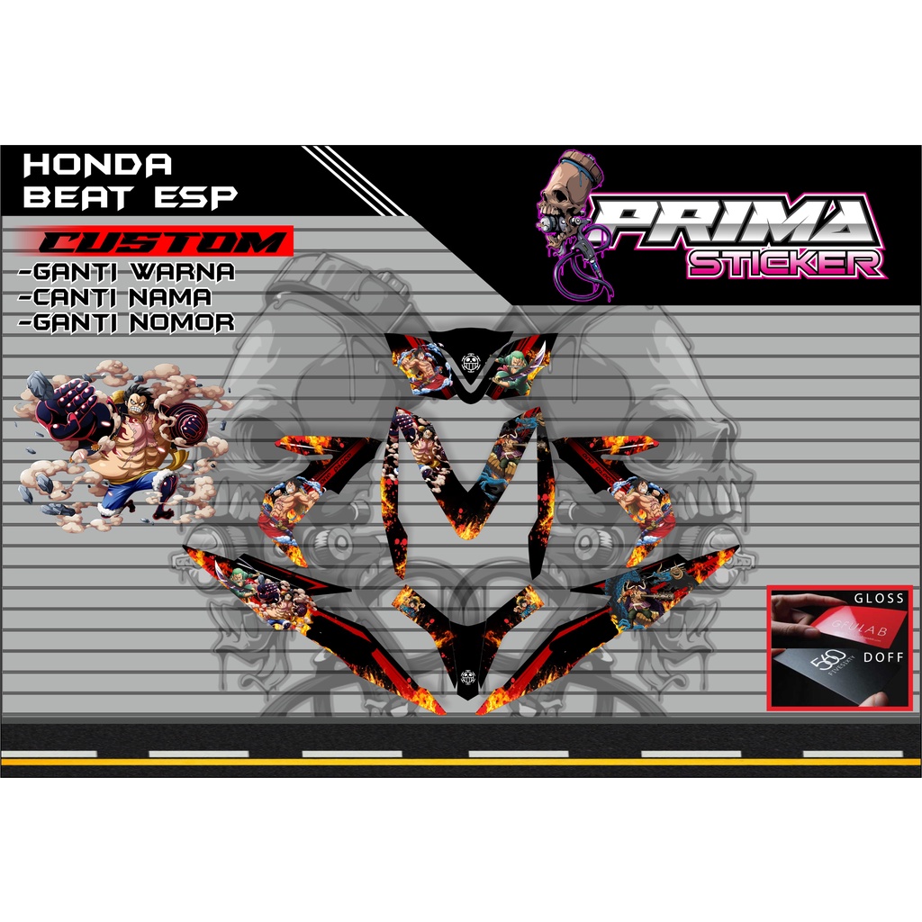 Decal Sticker honda Beat esp custom full body, beat esp