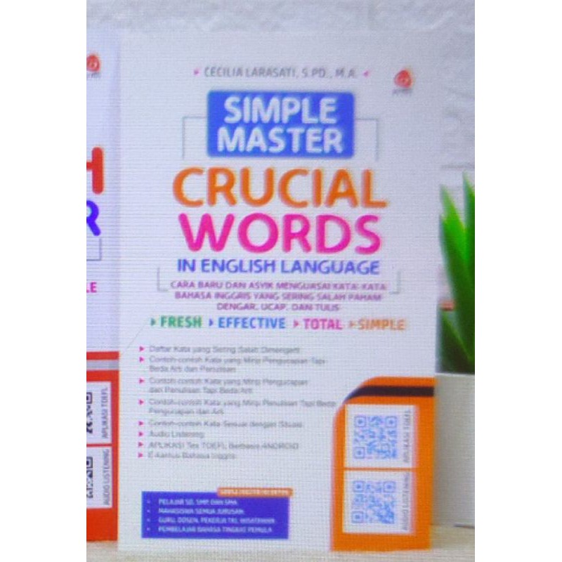 MURAH ! PAKET 3 BUKU BELAJAR BAHASA INGGRIS SIMPLE GRAMMAR SIMPLE MASTER CONVERSATION & CRUCIAL WORDS-SIMPLE CRUCIAL SAJA
