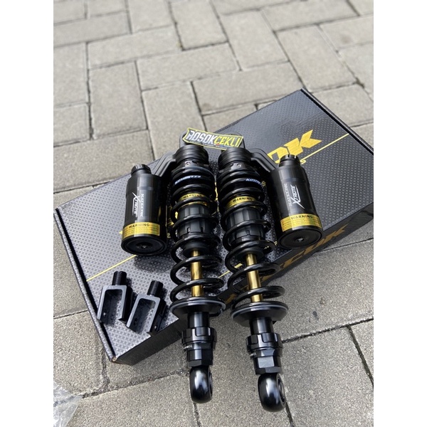 Shockbreaker Sok skok Belakang KATECOK black as gold Ukuran 320mm cocok Untuk CB GL MP Tiger RX king