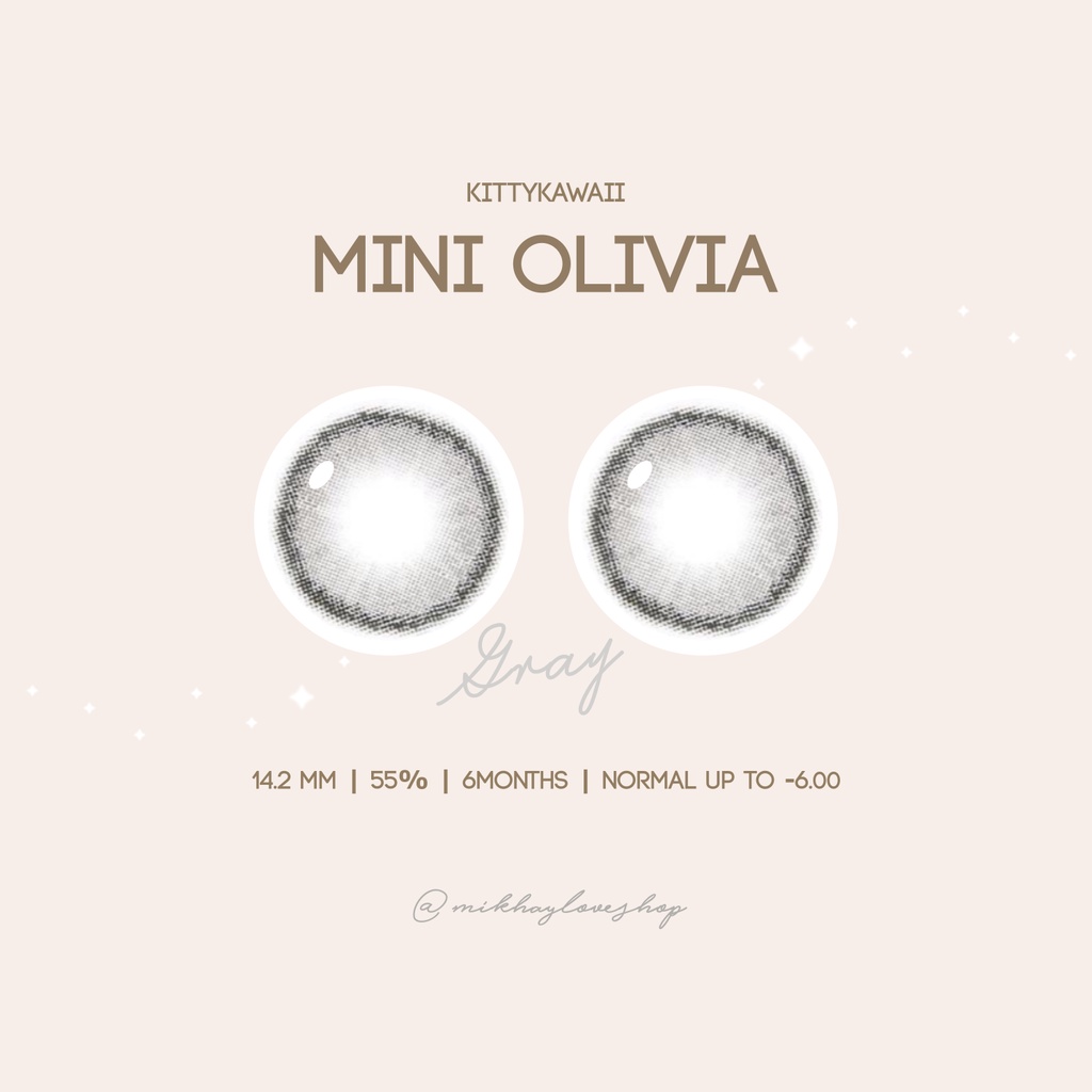 MIKHAYLOVESHOP Softlens Olivia Gray (Grey) | Kittykawaii