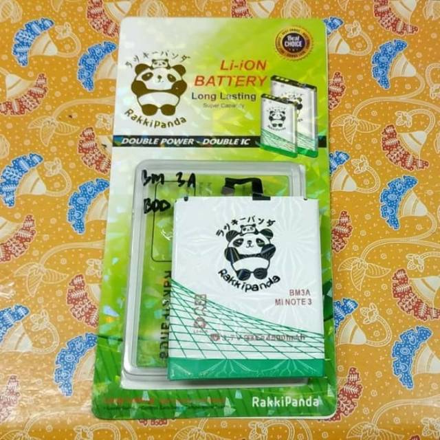 Baterai xiaomi mi note 3 BM3A BM 3A rakkipanda battery batt battle