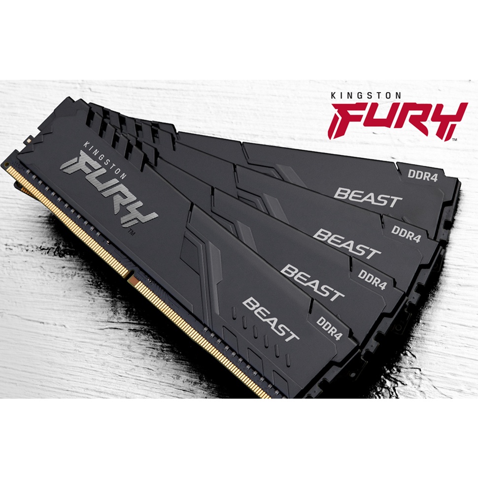 MEMORY KINGSTON HYPERX FURY BEAST 8GB DDR4 3200MHZ