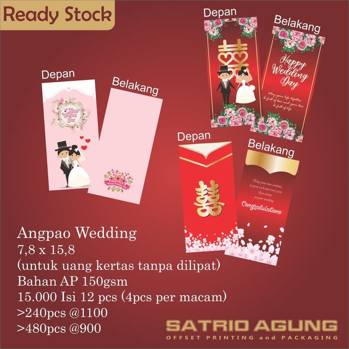

Special Angpao Wedding Amplop Pernikahan Orisinil