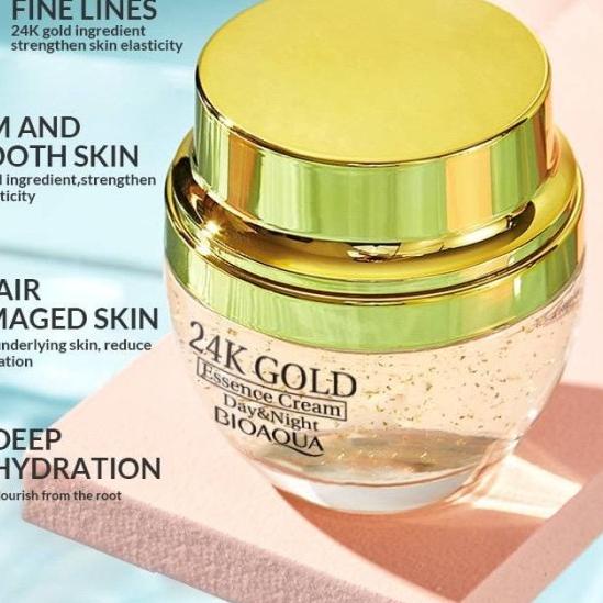 ☻ BIOAQUA 24K Gold Hydrating Essence Serum Face Skin Care Serum 50g ➸