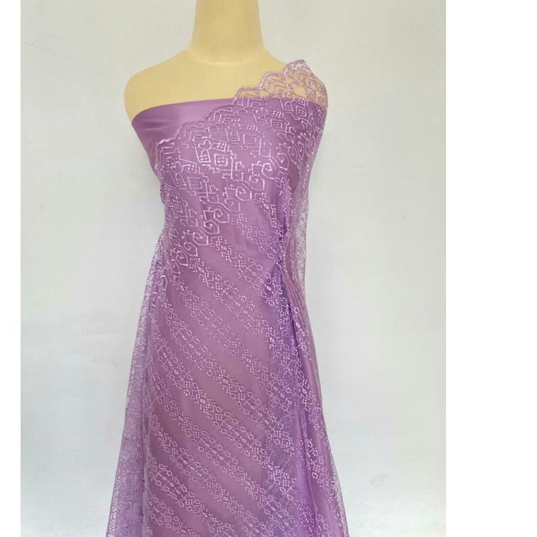 Limited - Paket Lengkap Kain Bridesmaid / Kain Satin + Kain Brokat By Emerald Textile - salur