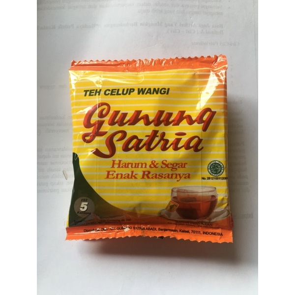 

Teh celup wangi Gunung Satria sachet