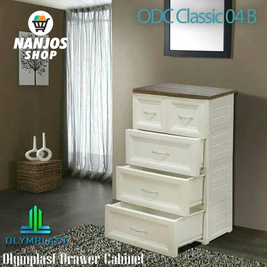 Olymplast Lemari Laci Baju Drawer Cabinet 4 Susun ODC 04 CLASSIC