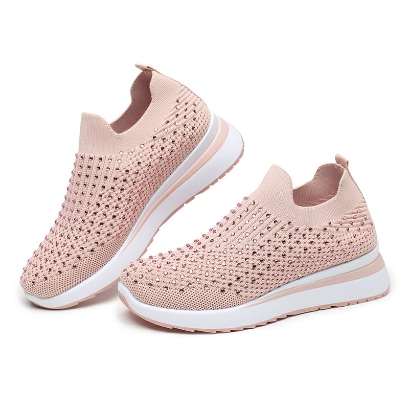 M Footwear - Sepatu Slip-On Rajut Wanita Import - CGA6144