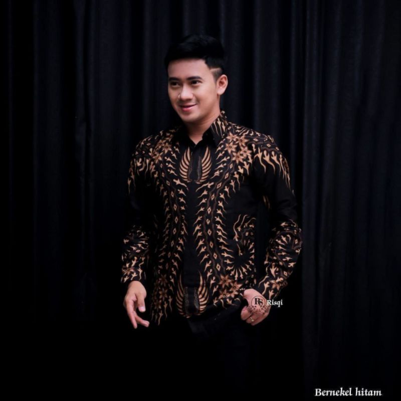 BATIK PRIA LENGAN PANJANG PREMIUM UMIHANYCOLLECTION KODE 005