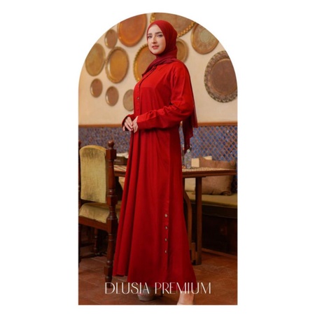 Daster arab Dlusia NAHAR Maxi Dress Premium Gamis TWILL Limited edition