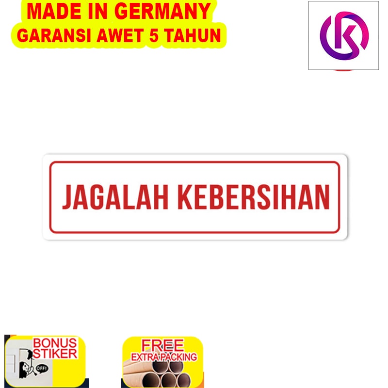 

Murah Sign Signage Acrylic Timbul Jagalah Kebersihan / Sign Acrylic Timbul