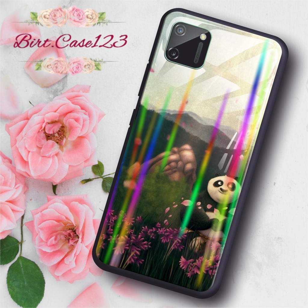 BC Case Gambar KUNGFU PANDA back case glass aurora vivo y91 y93 y95 y91c y71 y81 y12 y15 y17 y53 ETC