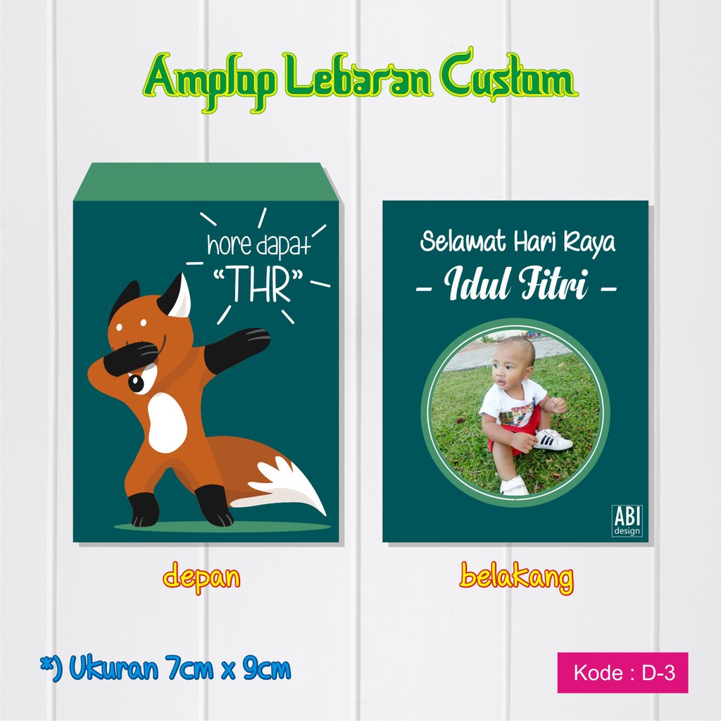 D 3 Amplop Lebaran Amplop Foto Amplop Custom Amplop Unik