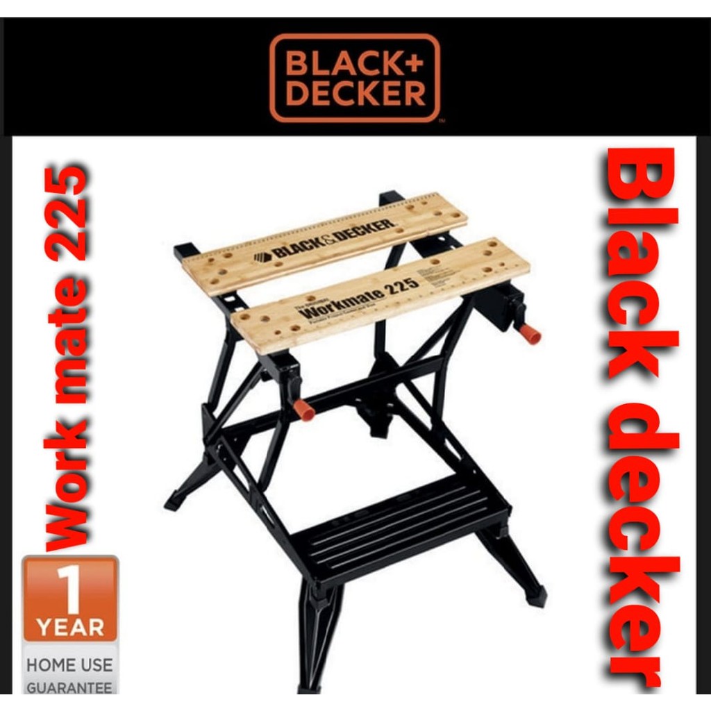 Black Decker Workmate Wm225 Meja Kerja Clamping Workbench Sawhorse Shopee Indonesia