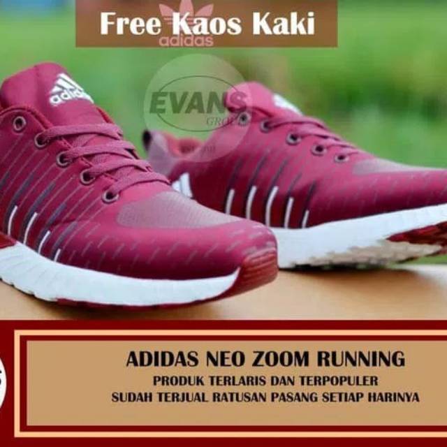 Cuci gudang sepatu adidas neo zoom running original import